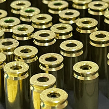 Load image into Gallery viewer, Deprimed Brass Shells 9MM Used Bullet Casings 9X19 Luger Once Fired Polished DIY Bullet Jewelry Ammo Crafts 100 Pieces  | FREE SHIPPING
