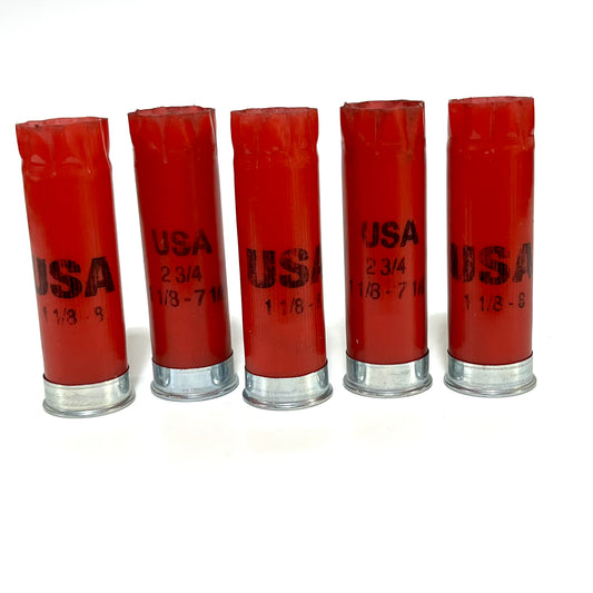 Red Shotgun Shells USA Winchester 12 Gauge Hulls Shotshells Fired 12GA Used Spent Shot Gun Casings 10 Pcs