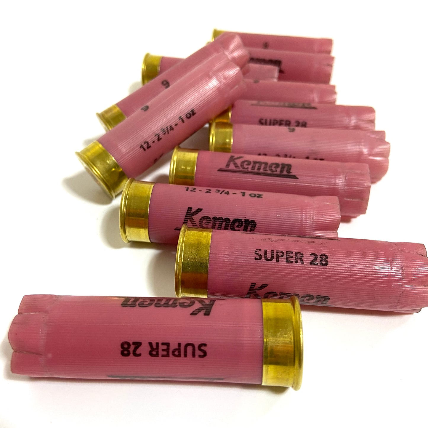 Pink Salmon Shotgun Shell 12 Gauge Empty Pink 12GA Hulls Shotshells Spent Casings 