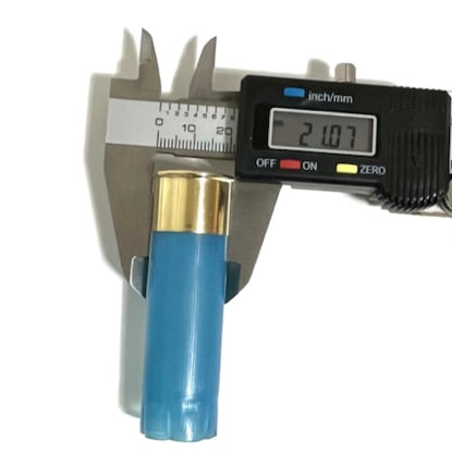 Light Blue Shotgun Shells | 12 Gauge Blank Hulls, High Brass | Qty 8