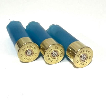 Light Blue Shotgun Shells | 12 Gauge Blank Hulls, High Brass | Qty 8