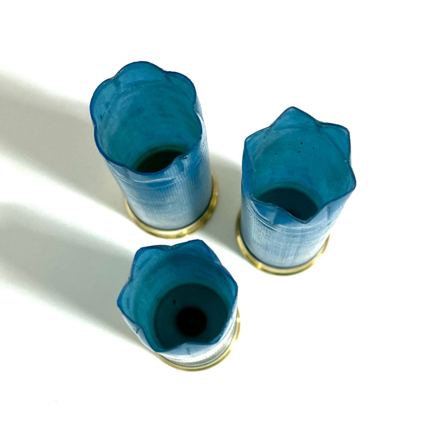 Blank Light Blue Shotgun Shells 12 Gauge Blank No Markings on Hulls DIY Boutonniere Craft Supplies 8 Pcs