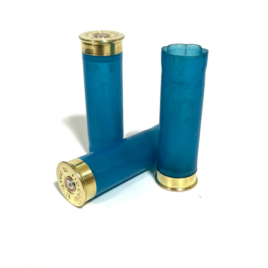 Blank Light Blue Shotgun Shells 12 Gauge Blank No Markings on Hulls DIY Boutonniere Craft Supplies 8 Pcs