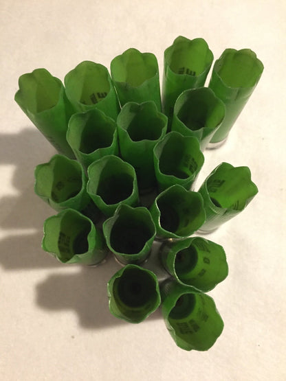 Star Crimped Green Kent Shotgun Shells Empty Hulls 