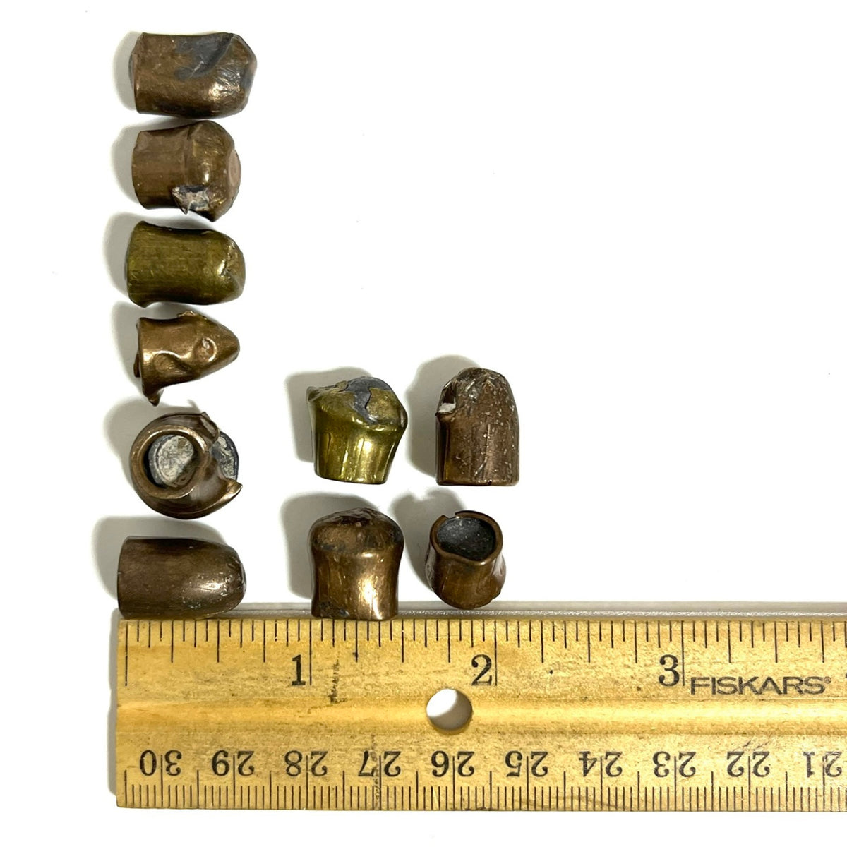 Recovered Once Fired Bullets And Mixed Spent Bullet Casings Qty 50 Pcs