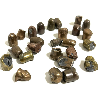 Recovered Once Fired Bullets And Mixed Spent Bullet Casings Qty 50 Pcs
