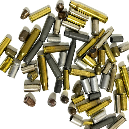 Recovered Once Fired Bullets And Mixed Spent Bullet Casings Qty 50 Pcs