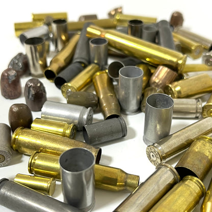 Recovered Once Fired Bullets And Mixed Spent Bullet Casings Qty 50 Pcs
