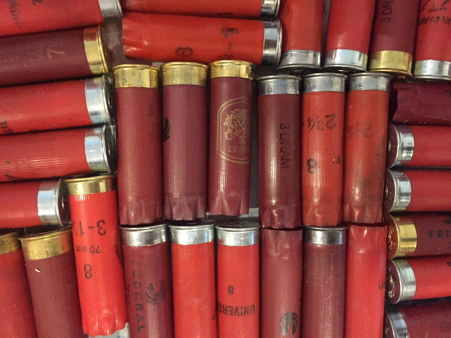 once fired spent shotgun shells