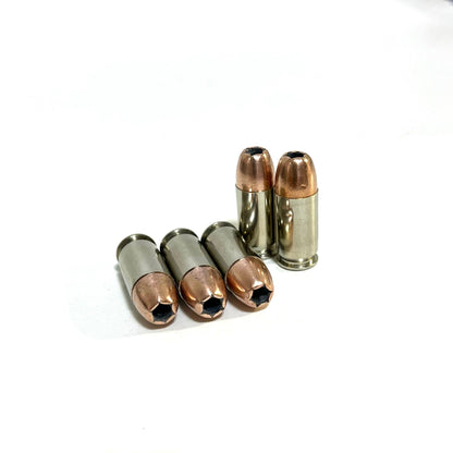 Nickel 45 ACP Dummy Rounds With New Hollow Point Bullet 5 Pcs