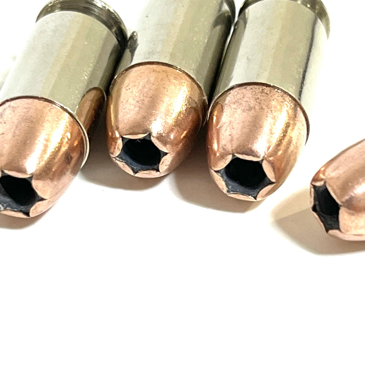 Nickel 45 ACP Dummy Rounds With New Hollow Point Bullet 5 Pcs