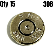 Load image into Gallery viewer, Nickel 308 WIN Thin Cut Bullet Slices Polished Qty 15 | FREE SHIPPING
