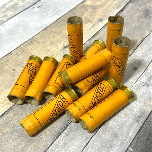 Vintage Orannge 12 Gauge Paper Hulls