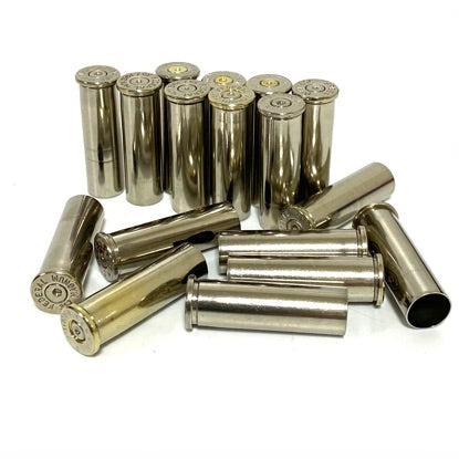 Once Fired 357 Nickel Casings