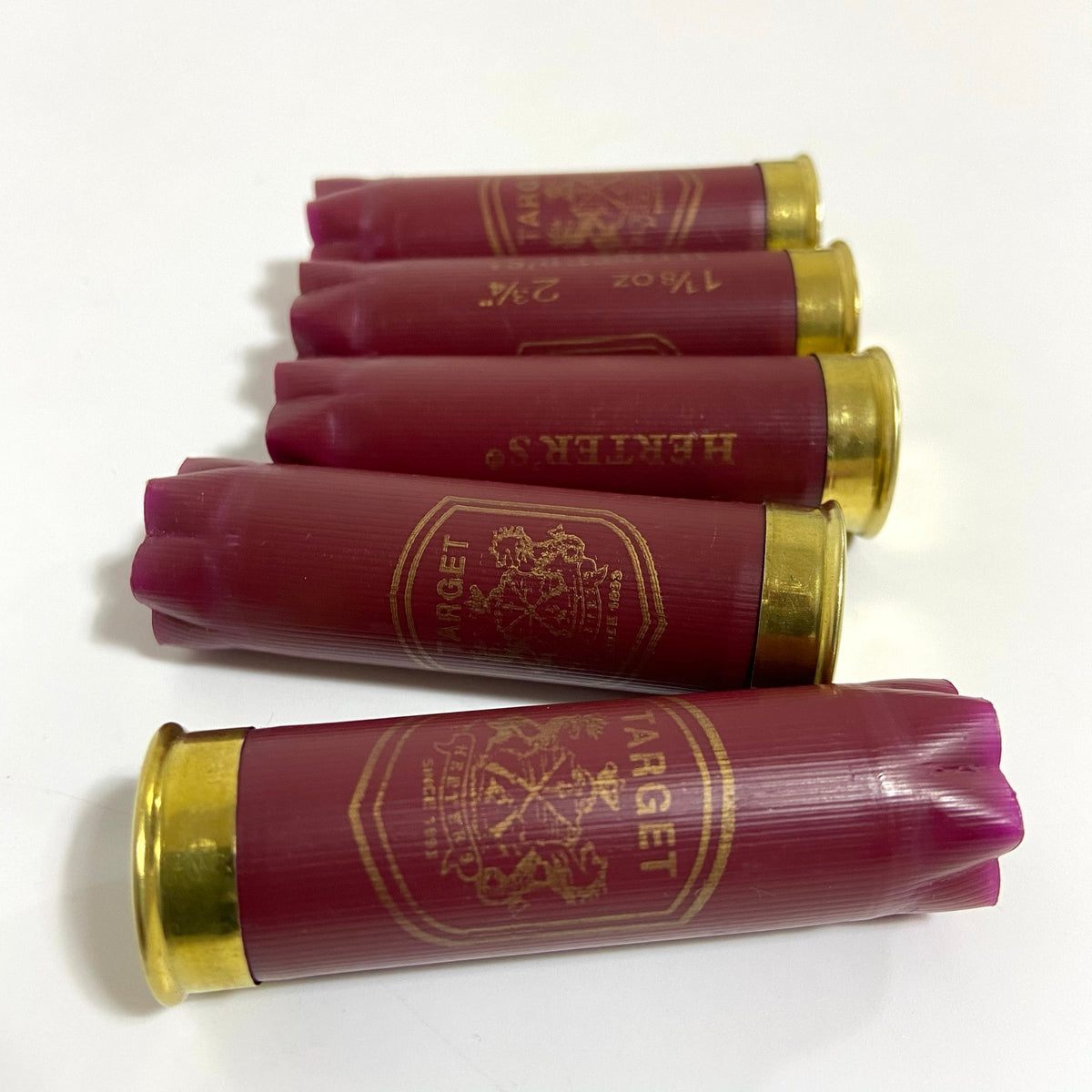 Fired Red Shotgun Shells 2 3/4 Inches Length