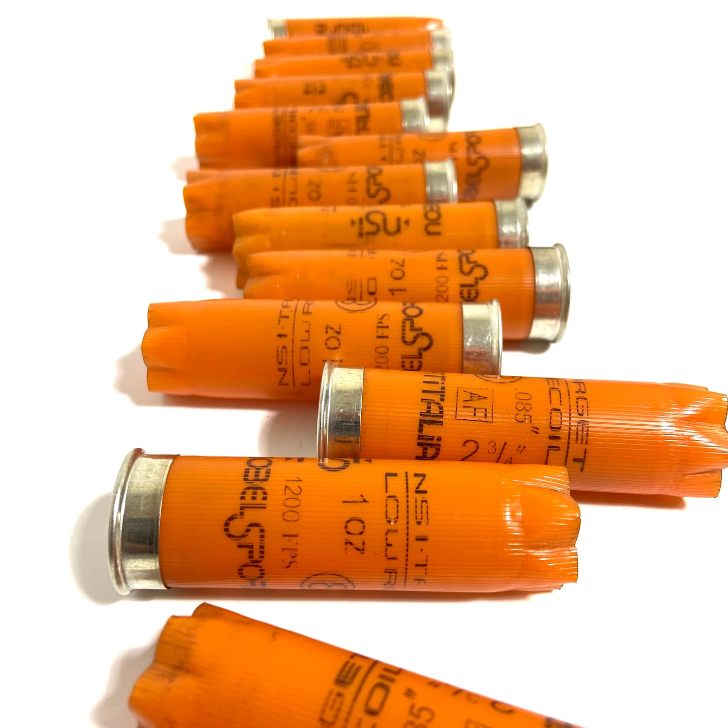Once Fired 12GA Hulls Orange
