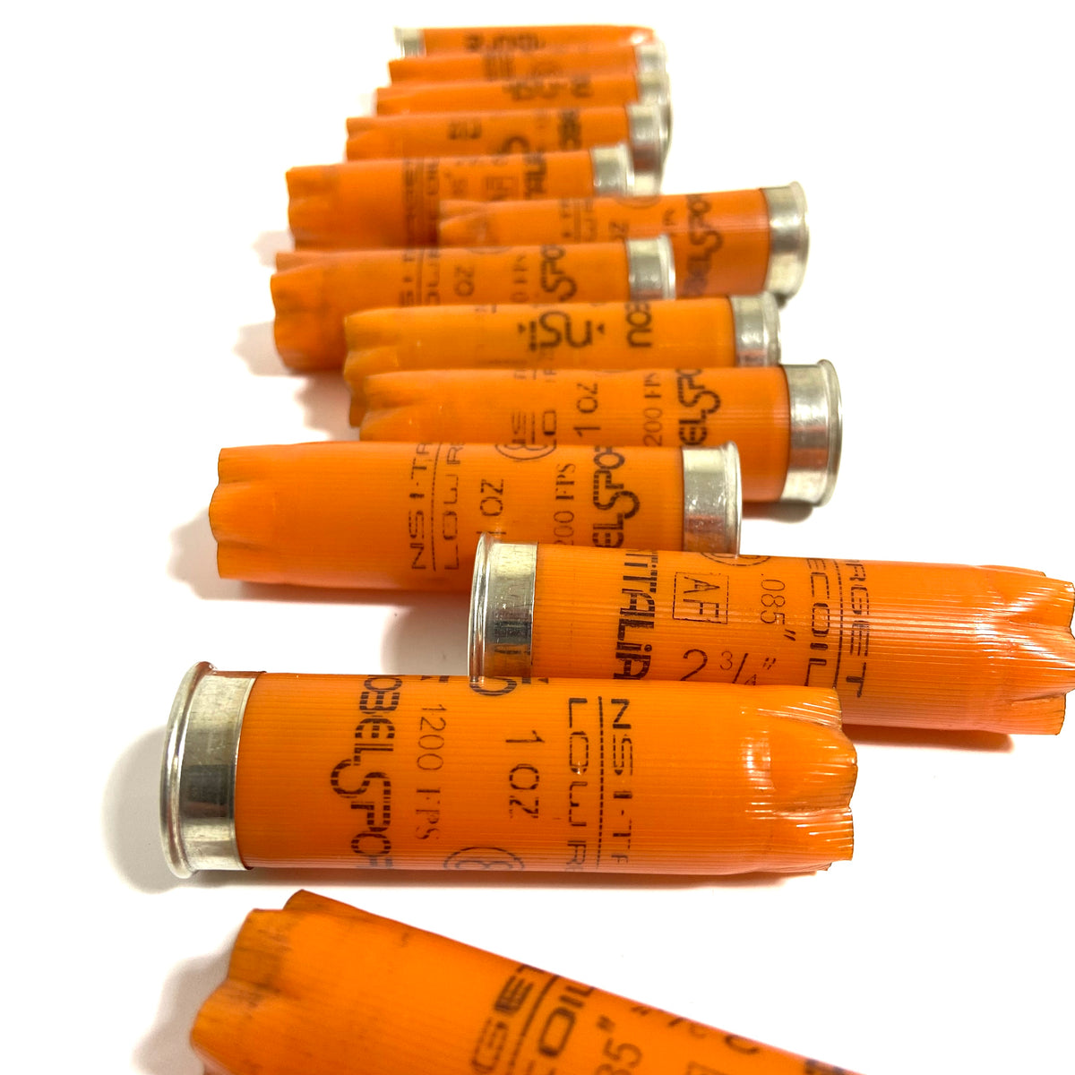 Once Fired 12GA Hulls Orange