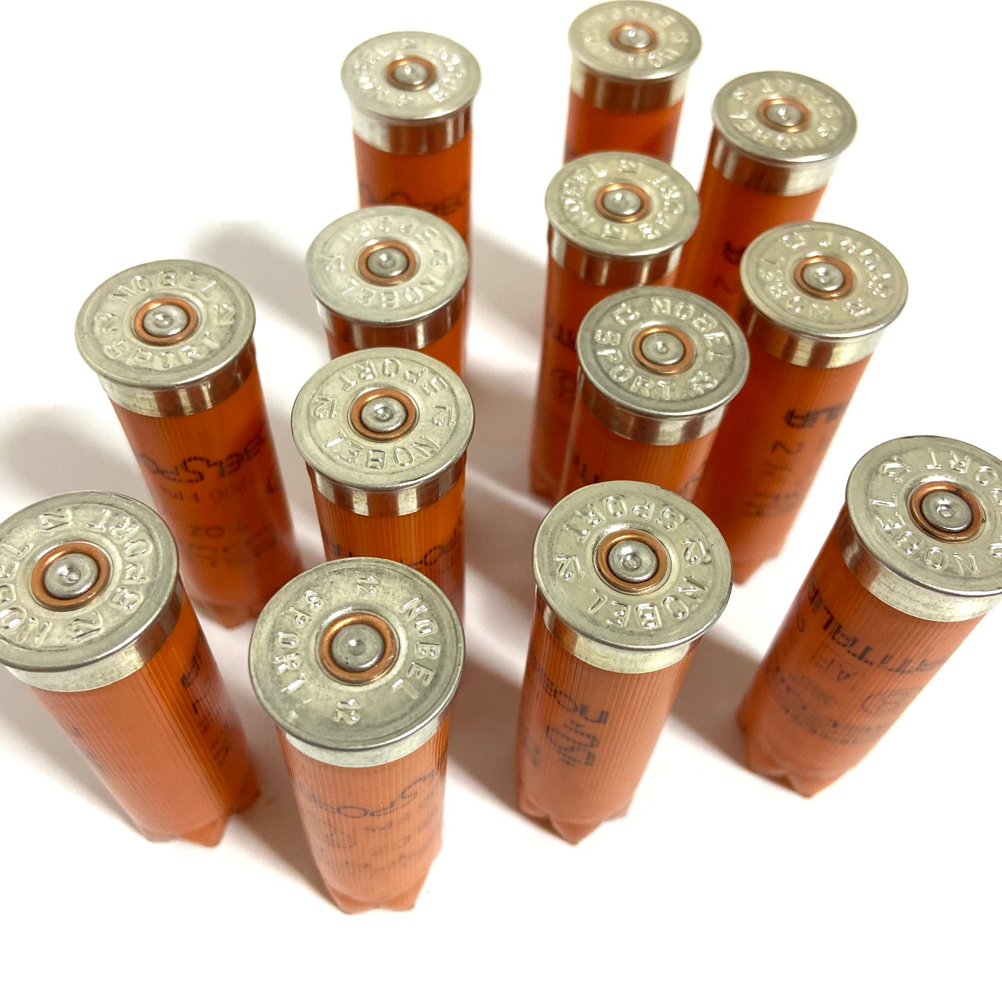 Headstamps Silver Nobel Orange Hulls