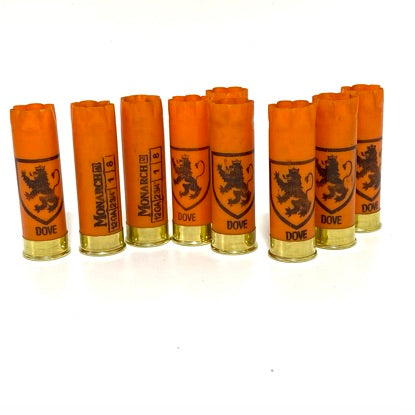Monarch Dove Orange 12 Gauge Shotgun Shells Empty 12GA Hulls