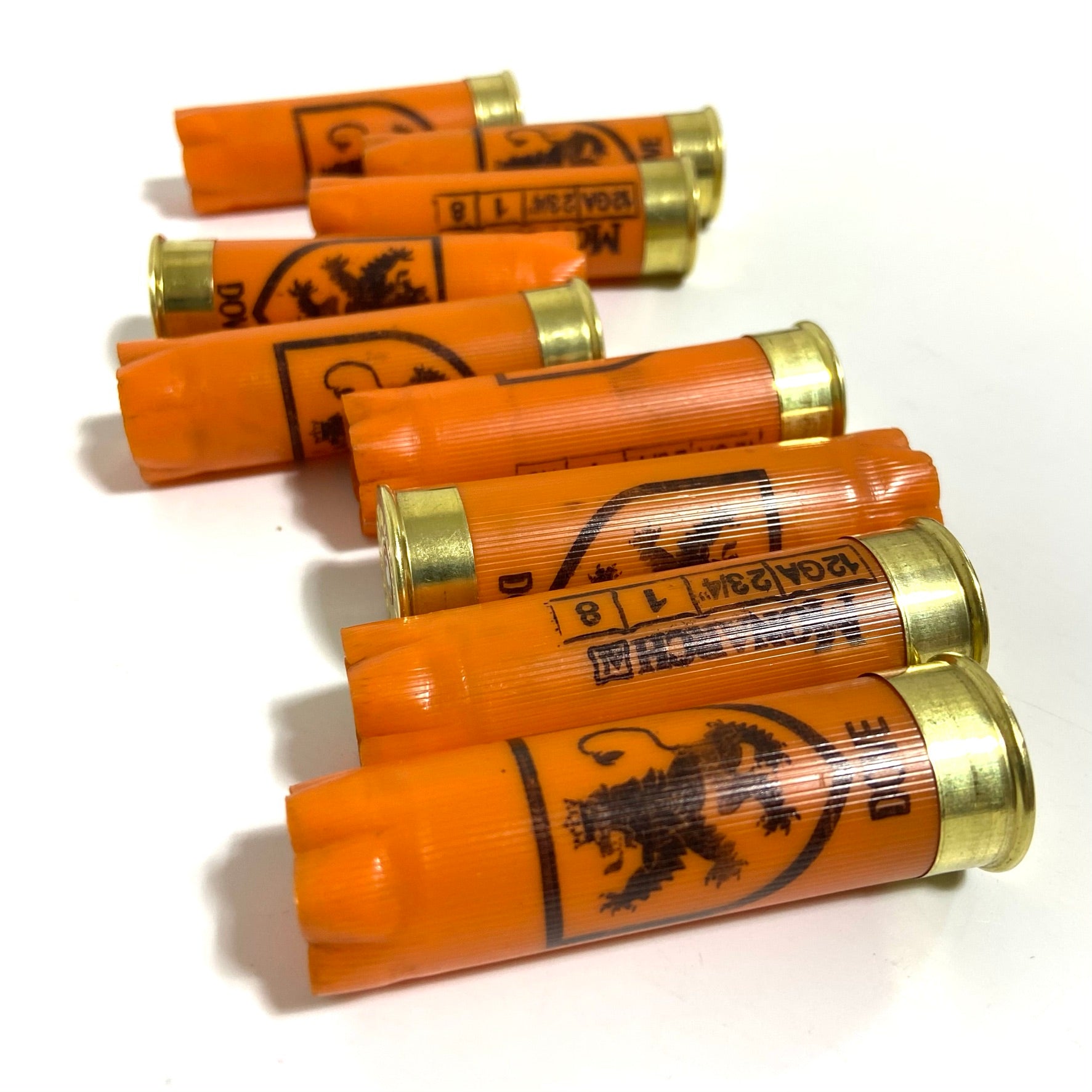 Orange Shotgun Shells Empty 12GA Hulls Once Fired 12 Gauge Spent