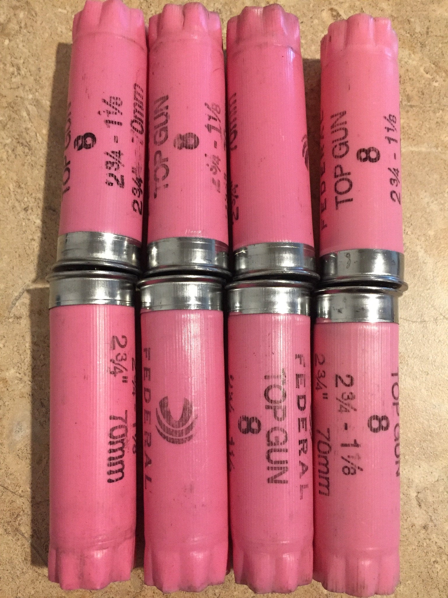 Used Shotgun Shells Pink 