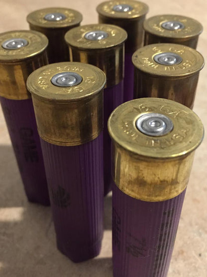 Purple used hulls 16 gauge