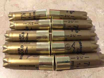 Once Fired 12GA Hulls Gold High Brass
