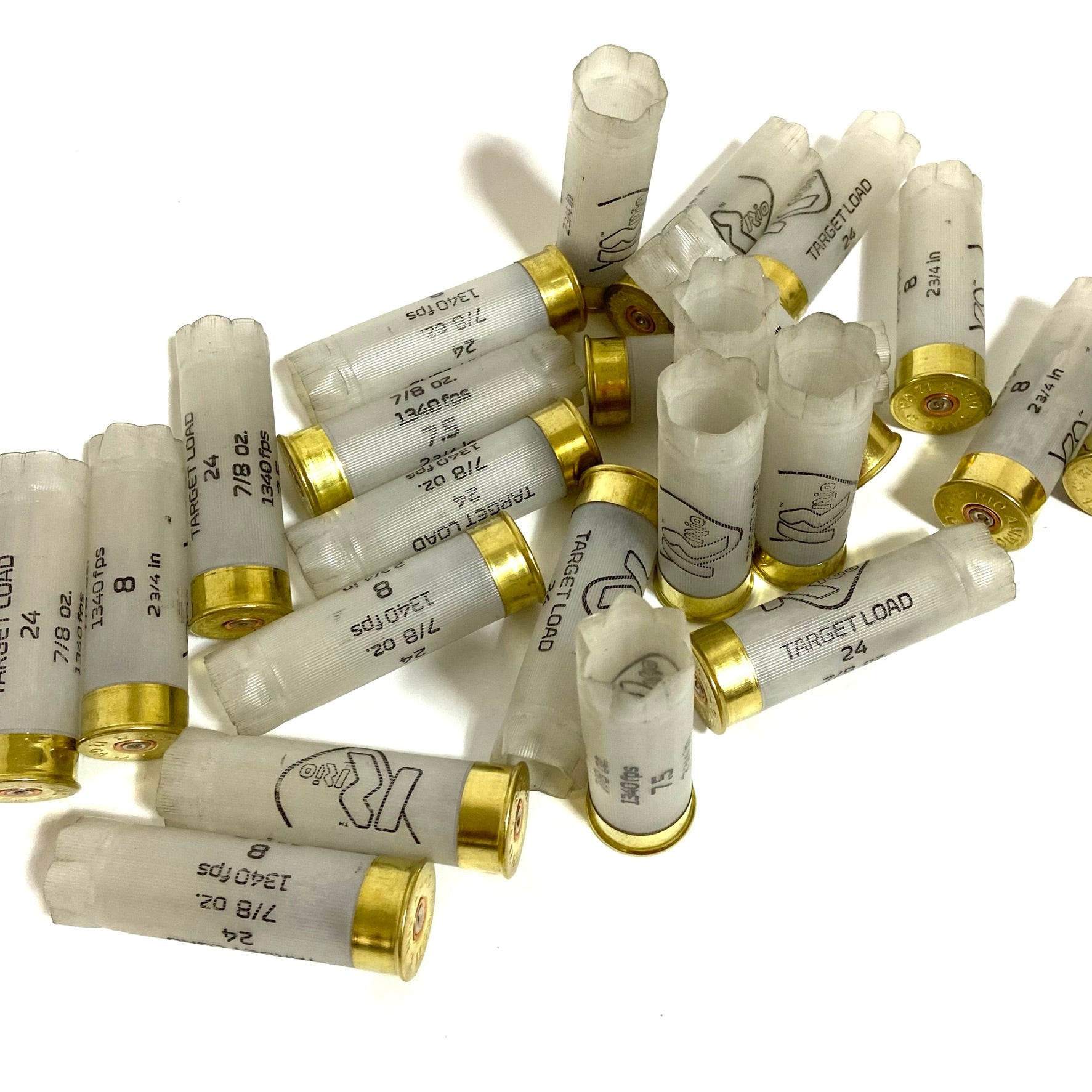 Clear 12 Gauge RIO Empty Shotgun Shells Translucent 12GA Hulls Qty 285 Pcs