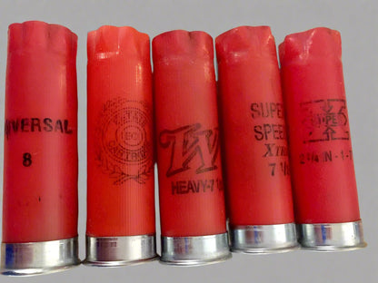 Red Green and Red Empty Shotgun Shells 12 Gauge Shotshells Spent 12GA Mixed Hulls Cartridges Fired Used Casings Shot Gun Shells Qty 100 Pcs