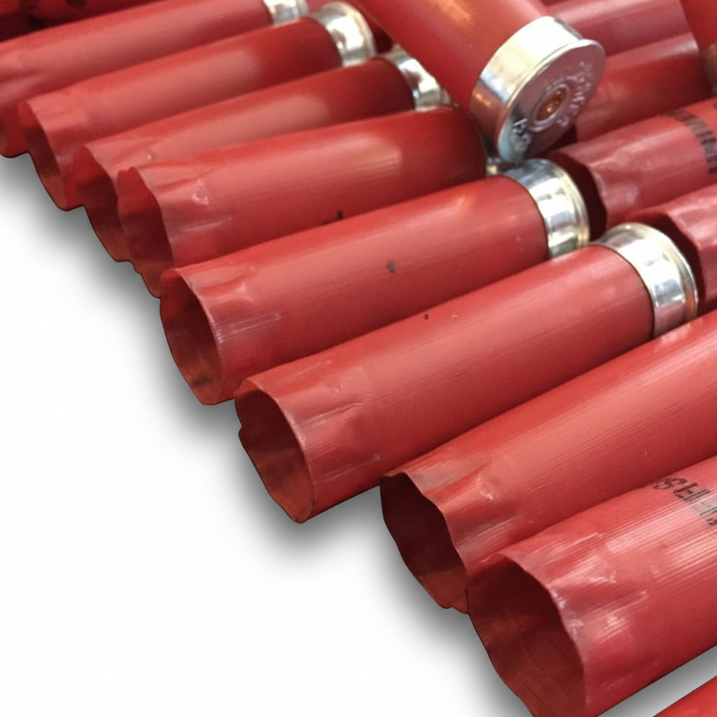 Red Winchester Universal Hulls With Open Star Crimped Mouths