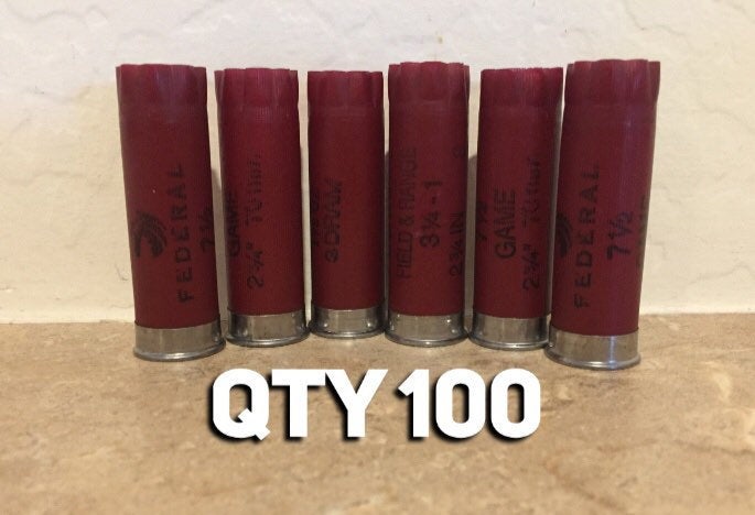Red Federal Empty Shotgun Shells 12 Gauge