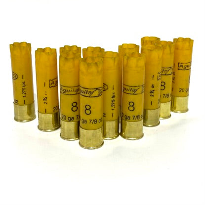 Fired 20 Gauge Aguila Yellow Hulls