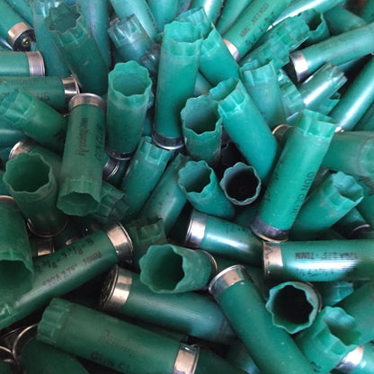 Green Shotgun Shells Spent Used