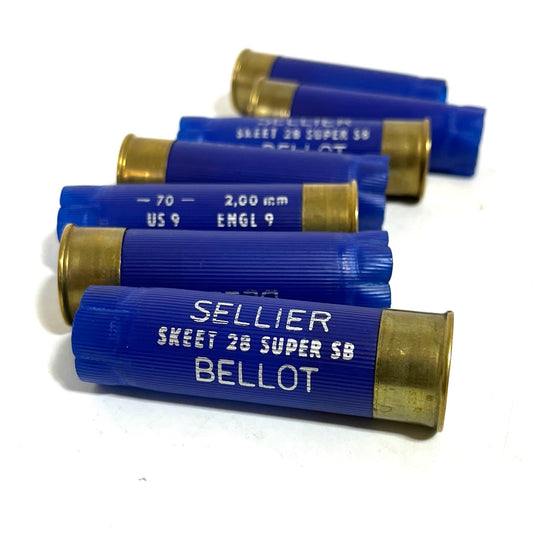 Once Fired 12GA Hulls Blue With Gold Bottoms