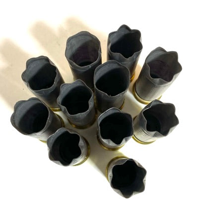 Empty Silver Shotgun Shells