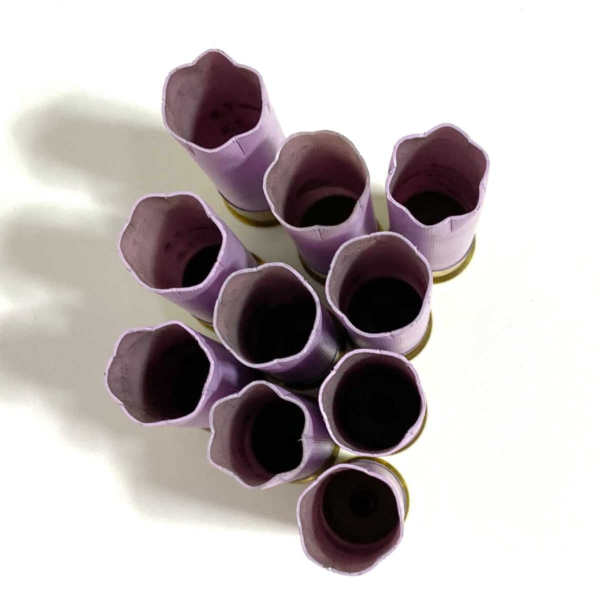 Star Crimped Purple Lavender Shotgun Shells Empty Hulls Used Fired 