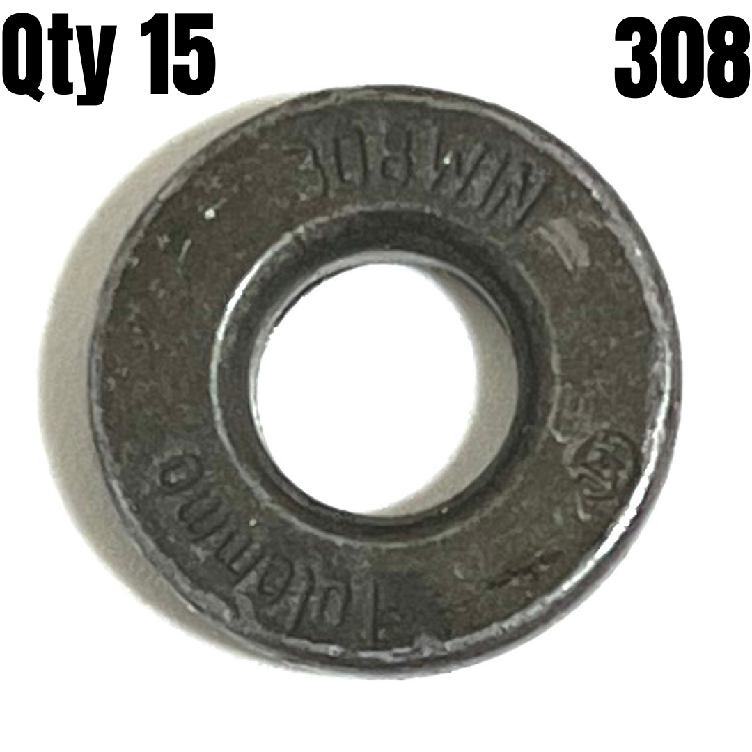 Deprimed 308 WIN Bullet Slices Steel Qty 15 | FREE SHIPPING