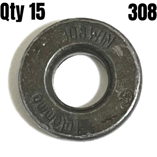 Deprimed 308 WIN Bullet Slices Steel Qty 15 | FREE SHIPPING