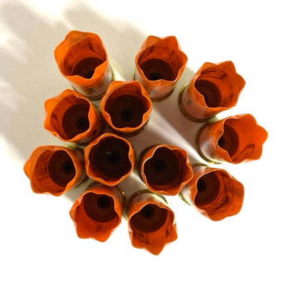 Star Crimped Orange Shotgun Shells Empty Hulls 