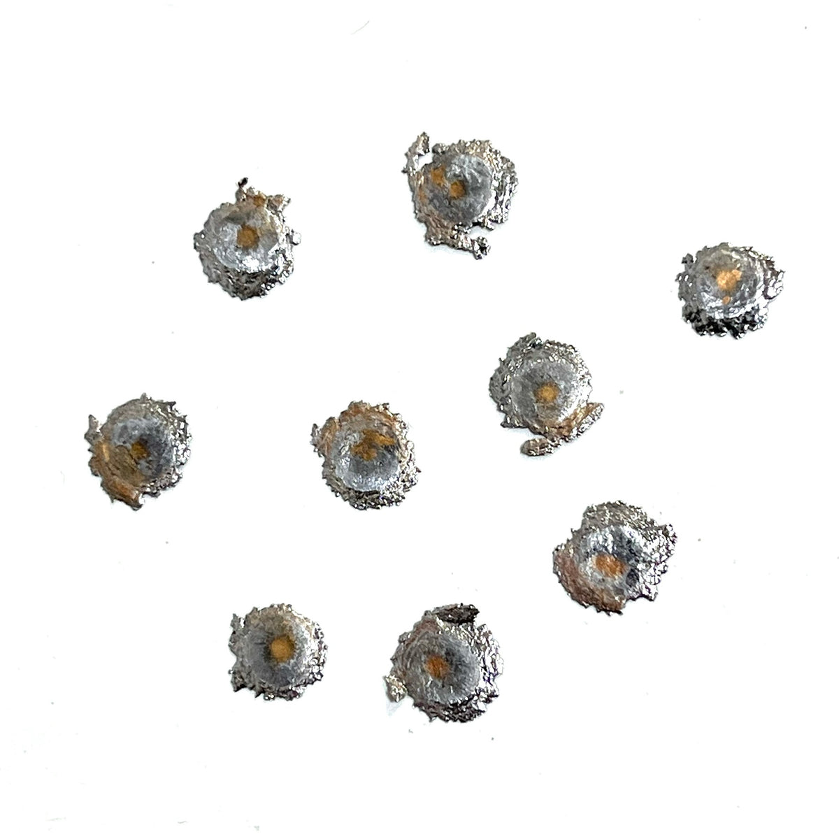 Tiny Fired Bullets Fragments Splatter Slices Shrapnel 6 Pcs