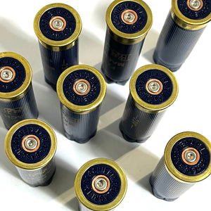 Top View of Blue 12 Gauge Empty Shotgun Shells – Bulk Crafting Supply