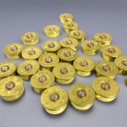 Fiocchi Italy 12 Gauge End Caps Brass Bottoms 