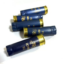 Load image into Gallery viewer, Close-up of a Blue 12 Gauge Empty Shotgun Shell – Perfect for DIY Projects
