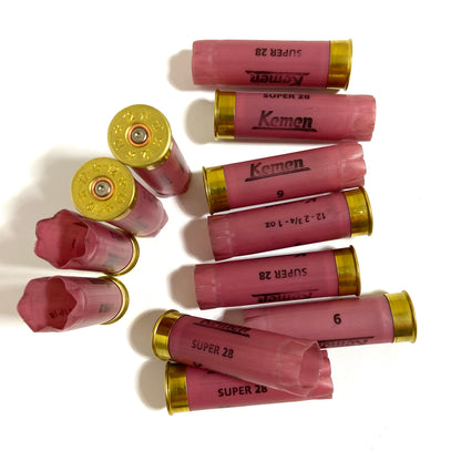 2 3/4 Shotgun Shells 12 Gauge Pink hulls Once fired