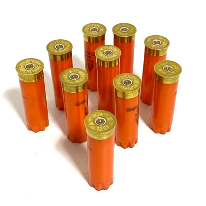 Orange 12 Gauge Shotgun Shells Empty 12GA Hulls