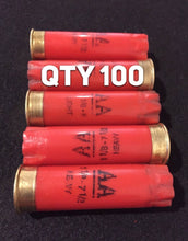 Load image into Gallery viewer, Red Shotgun Shells AA Winchester Hulls Empty 12 Gauge Used 12GA Spent Shot Gun Ammo Casings 100 Pcs FREE SHIPPING
