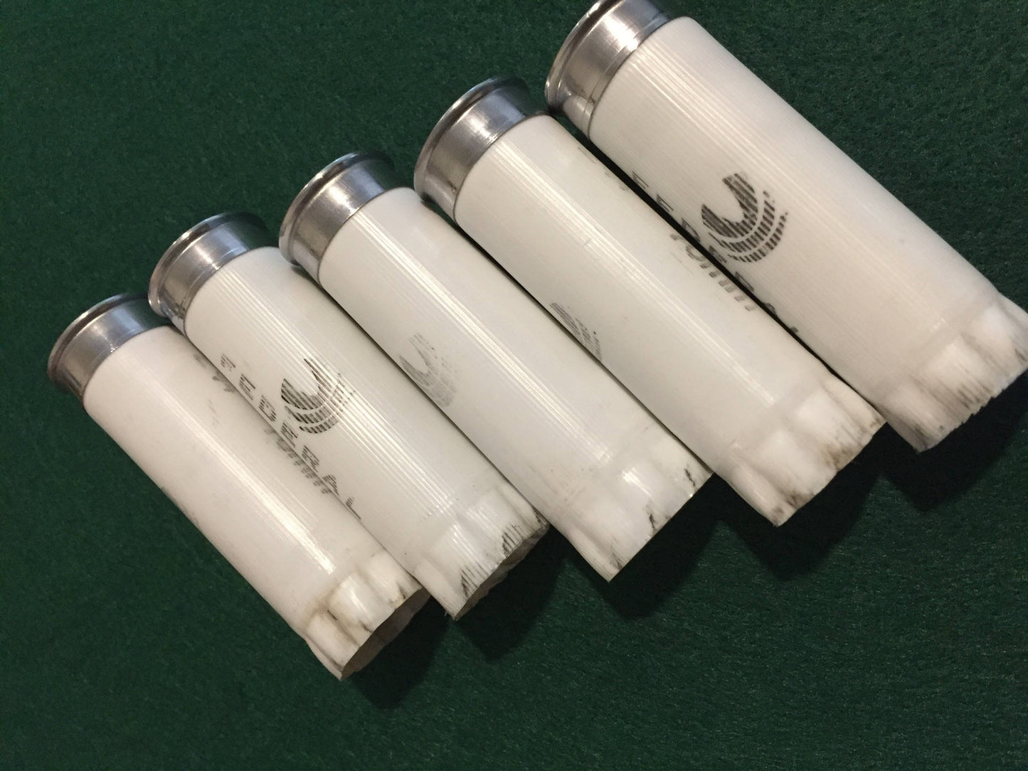 White Shotgun Shells Empty 12 Gauge Hulls Once Fired Used Spent 12GA Shot Gun Casings Ammo Crafts