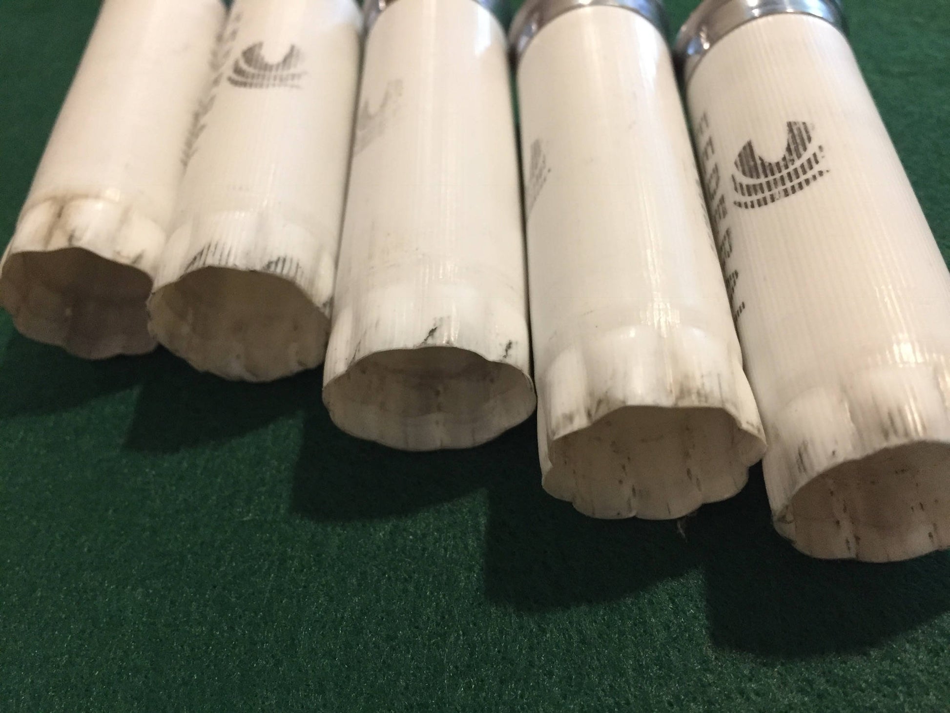 Empty Shotgun Shells White Upcycled