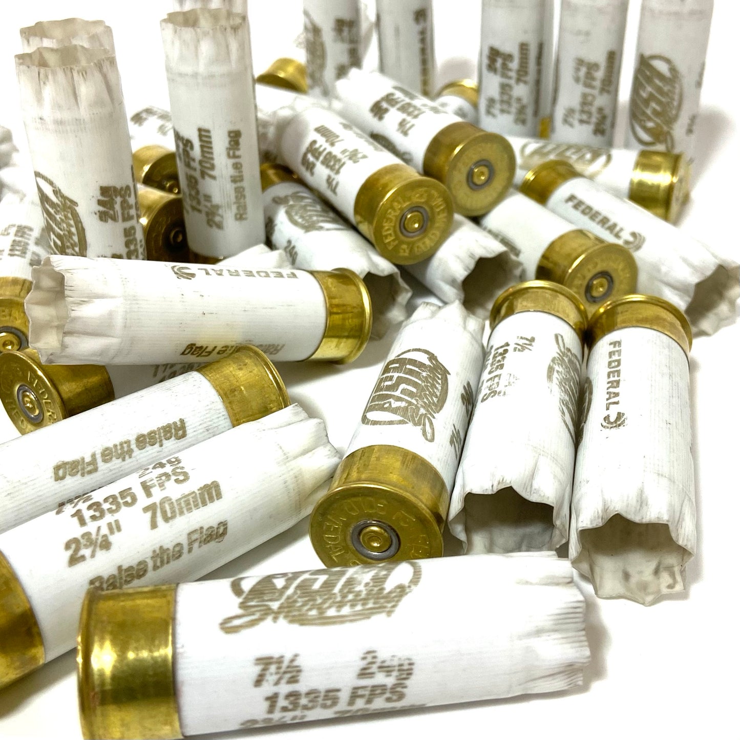 Solid White Hulls 12GA CAsings