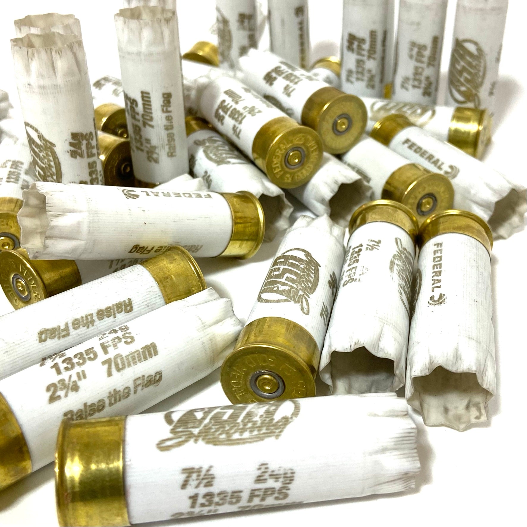 Solid White Hulls 12GA CAsings